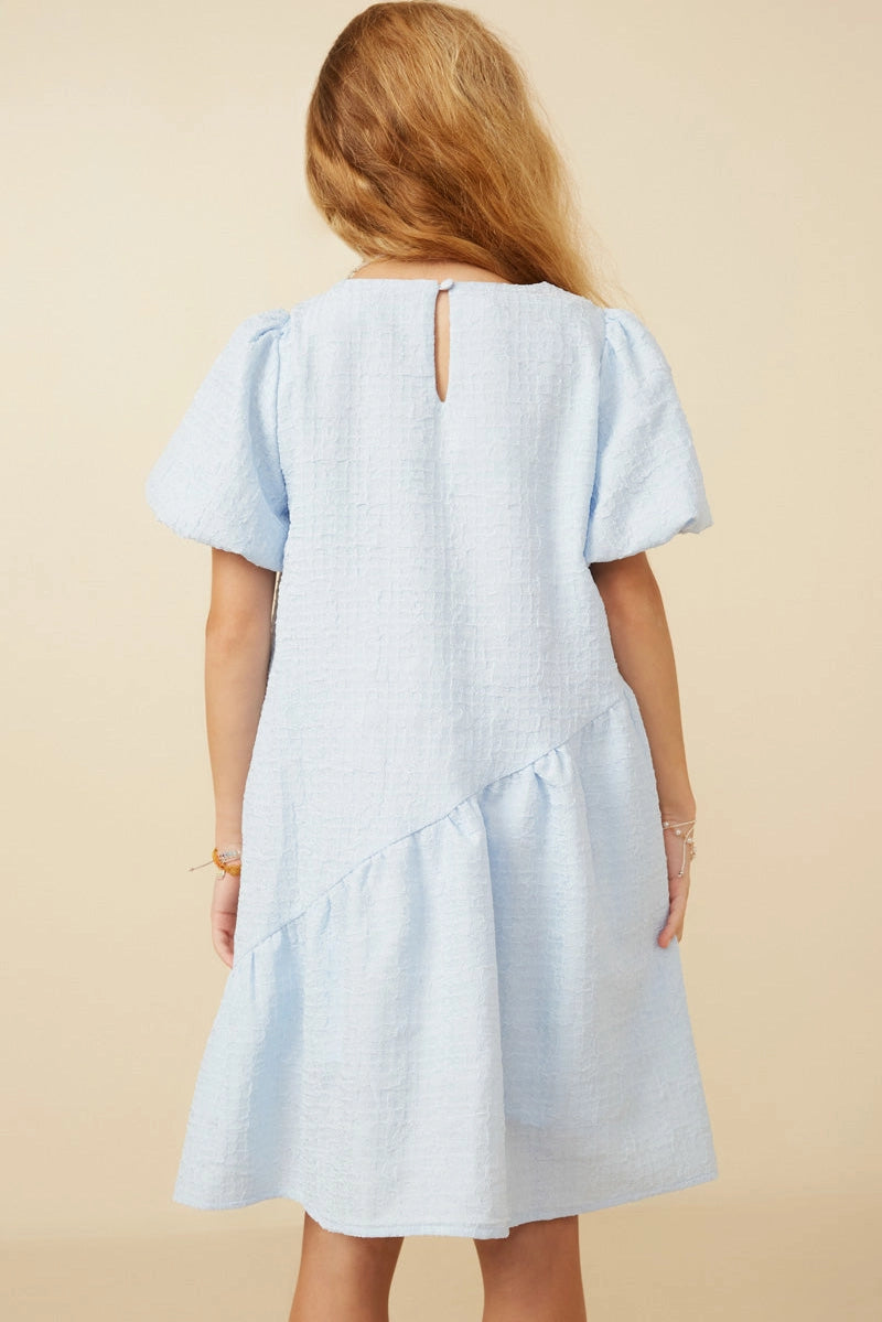 GIRLS PUFF SLEEVE DRESS