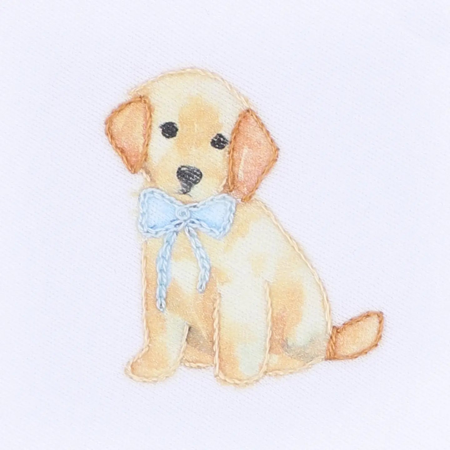 Sweet Golden Bib - Light Blue
