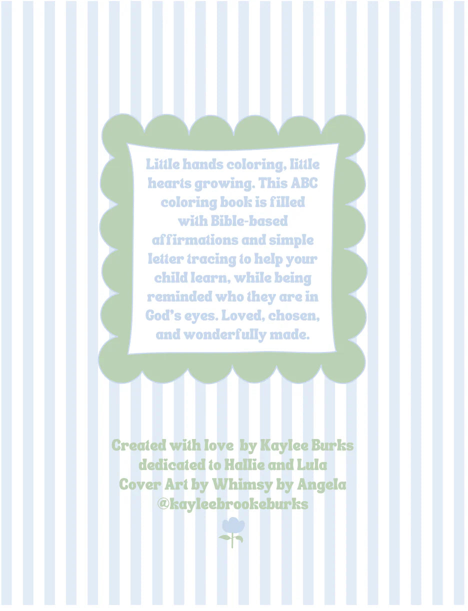 THE ABC BIBLE AFFIRMATIONS- BLUE