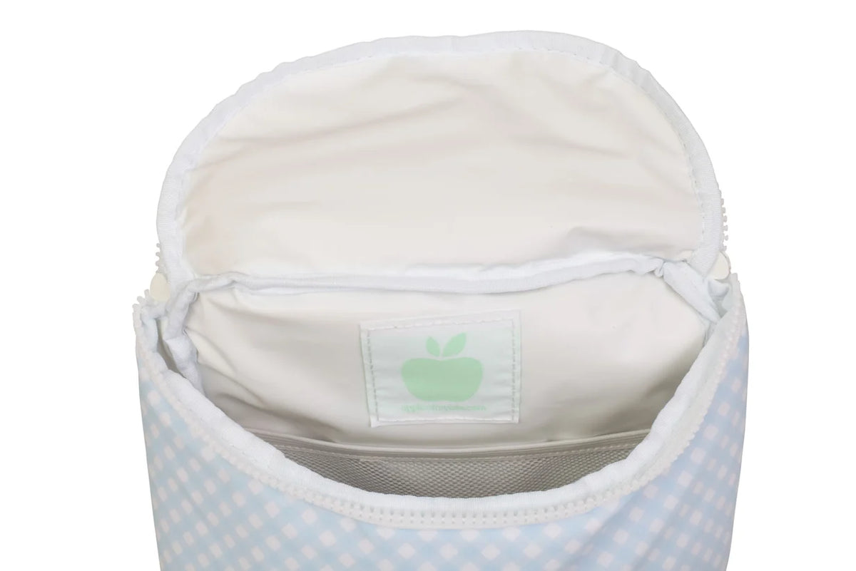 Blue Gingham Bottle Bag