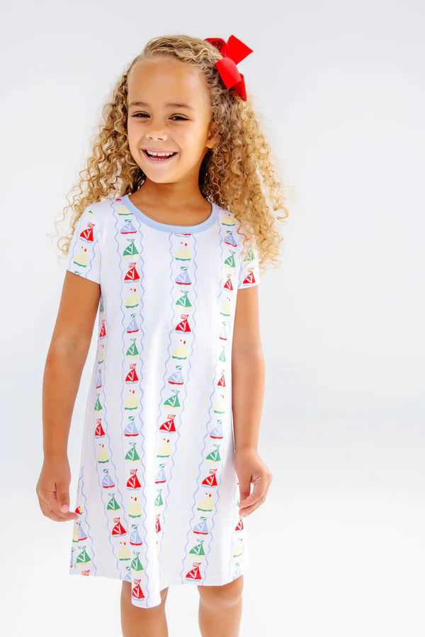 POLLY PLAY DRESS- SET SAIL/BEALE STREET BLUE