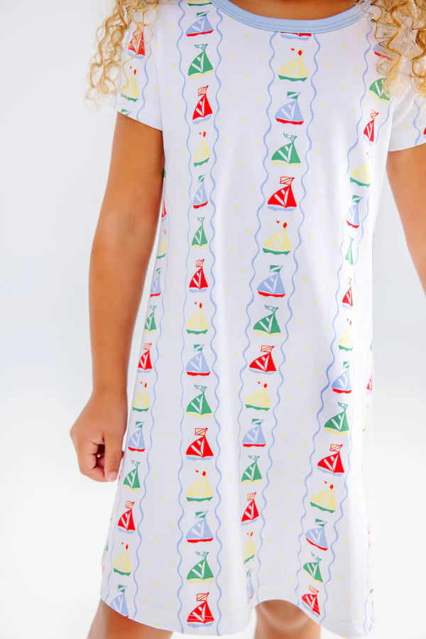 POLLY PLAY DRESS- SET SAIL/BEALE STREET BLUE