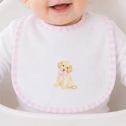 Sweet Golden Bib - Pink