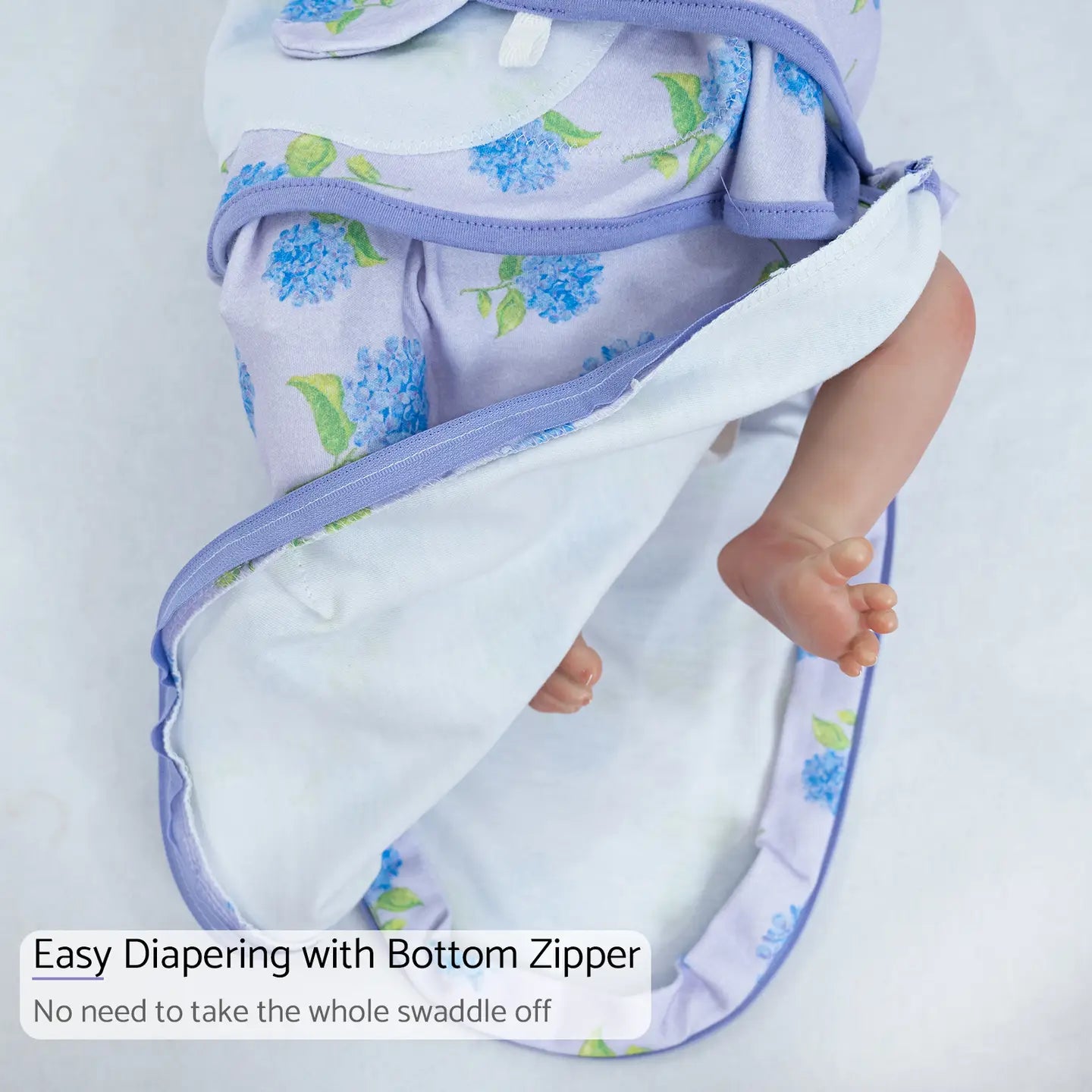 You Had Me At Hydrangea Velcro Swaddle