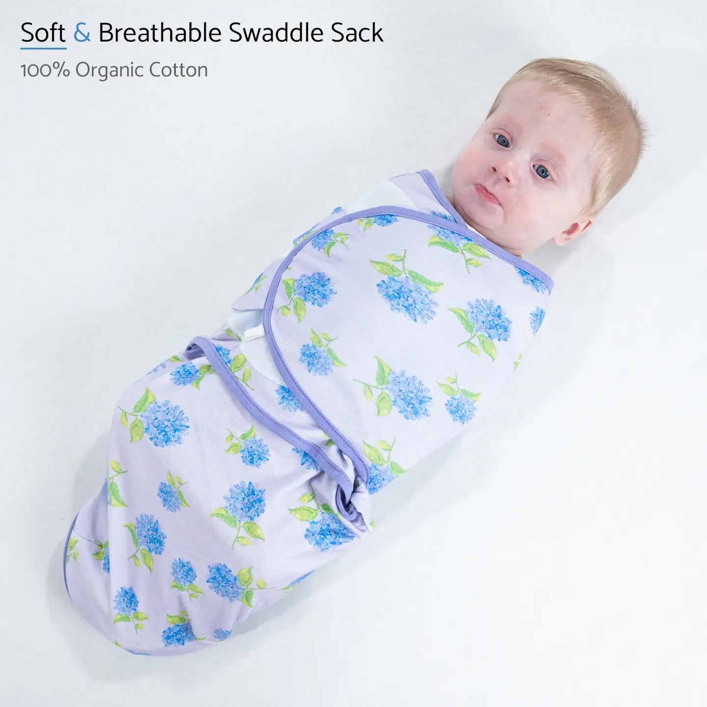 You Had Me At Hydrangea Velcro Swaddle