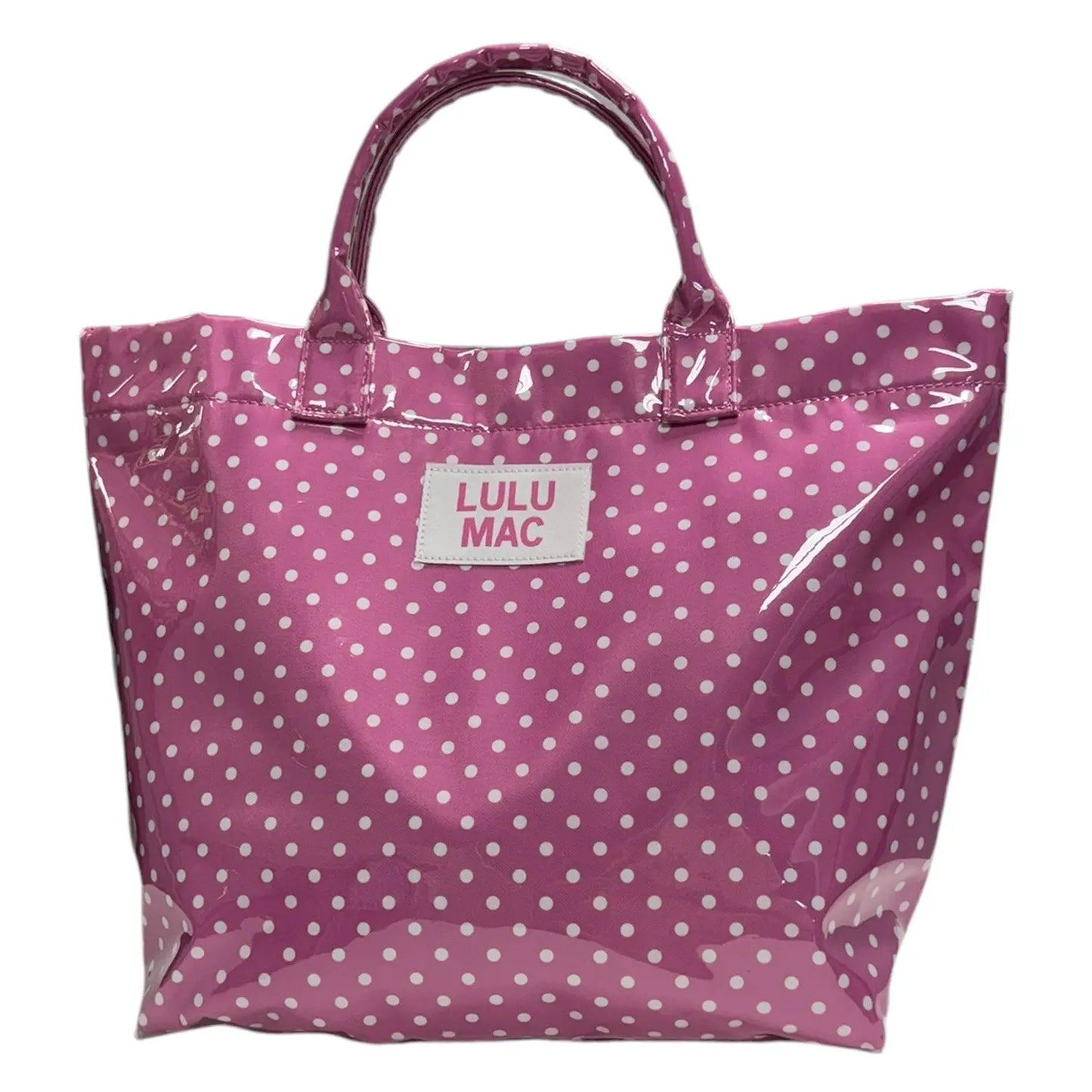 Lulu Mac Pink Polka Dot Tote Bag