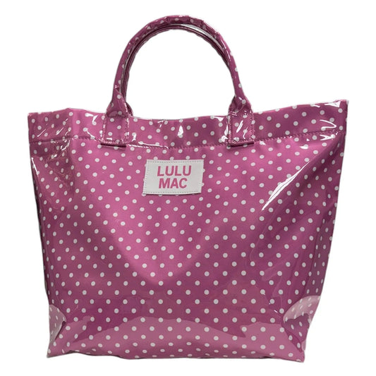 Lulu Mac Pink Polka Dot Tote Bag
