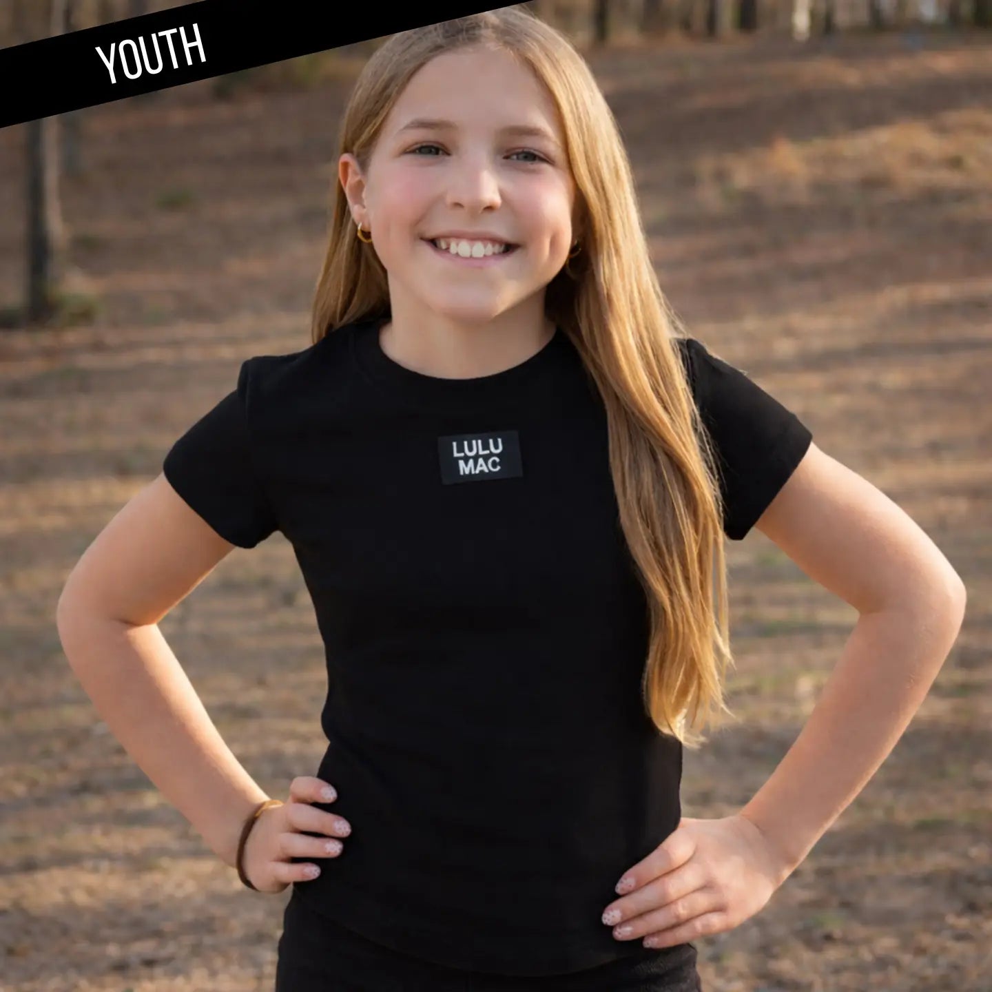 Youth Lulu Mac Black Baby Doll Top