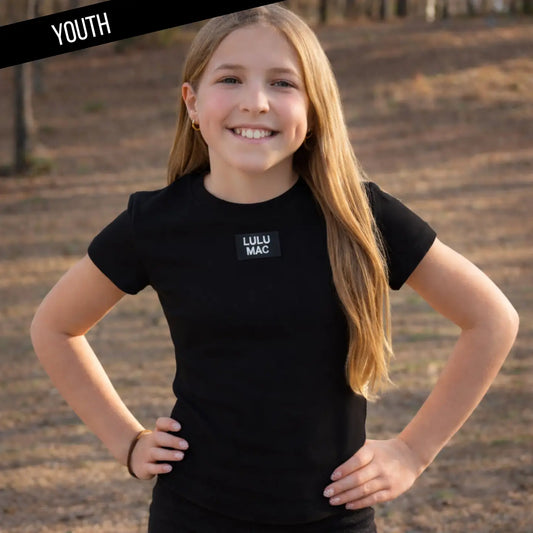 Youth Lulu Mac Black Baby Doll Top