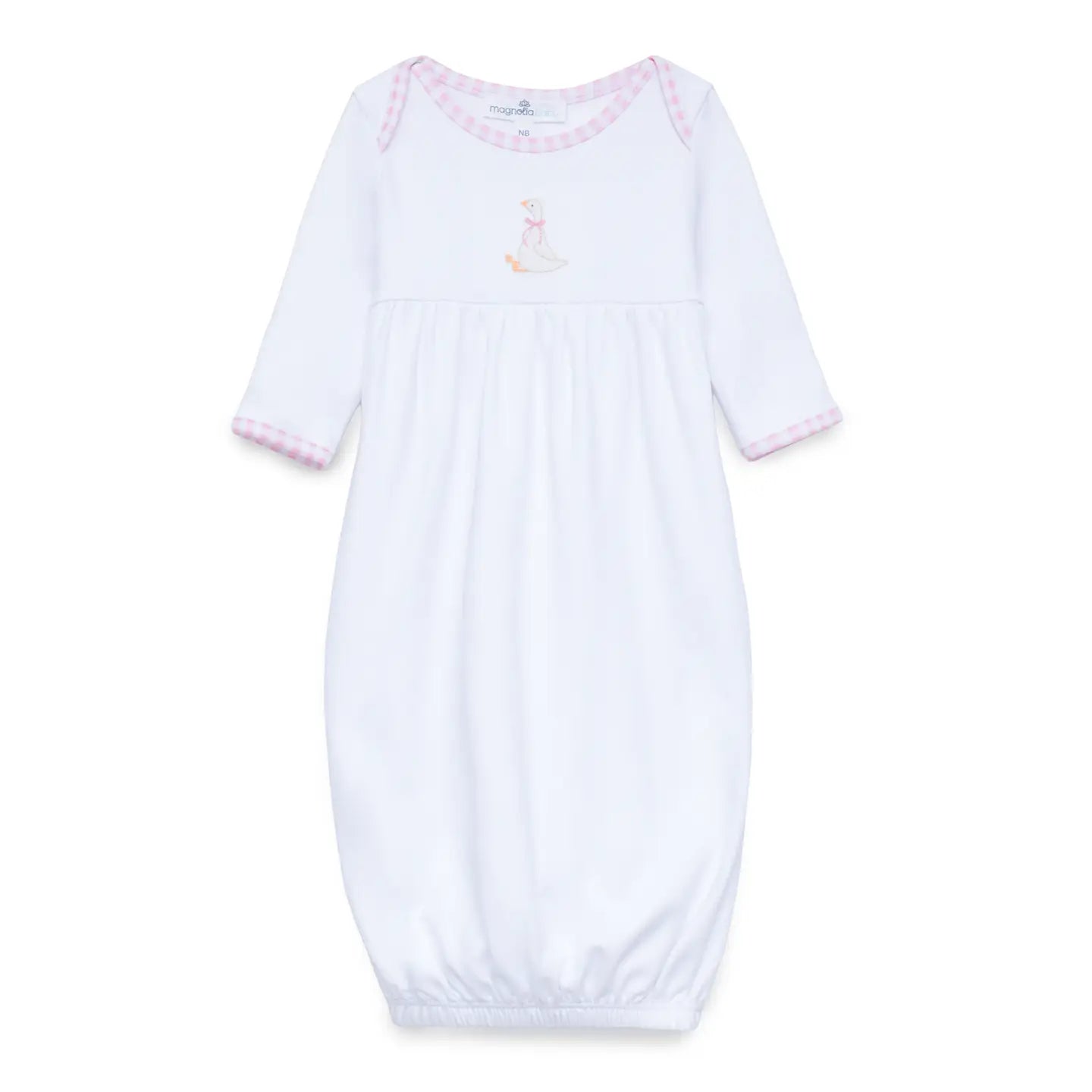 SILLY GOOSE GATHERED GOWN- PINK