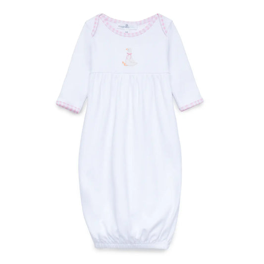 SILLY GOOSE GATHERED GOWN- PINK
