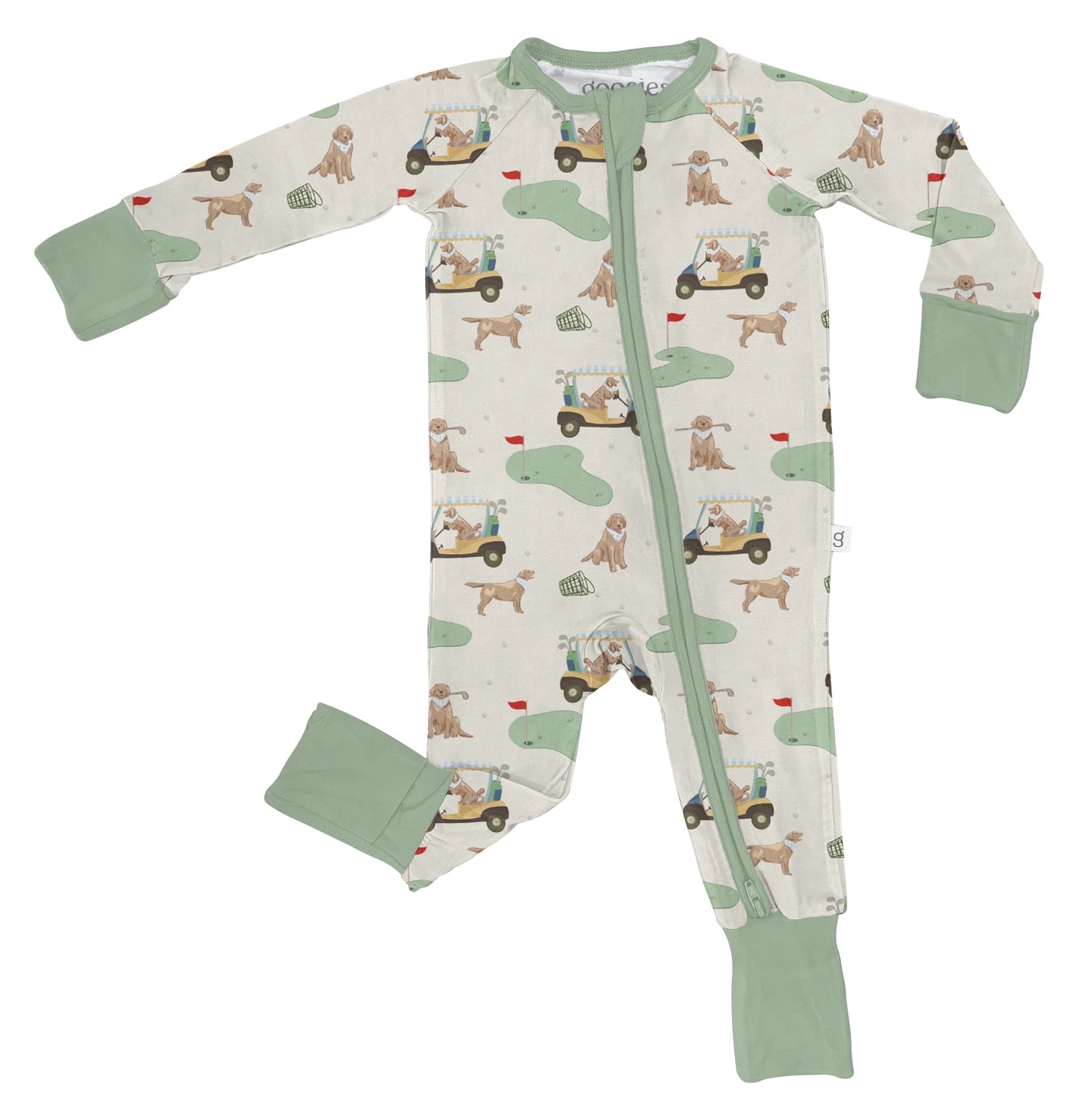BARKS & BIRDIES- CONVERTIBLE ZIP PJS