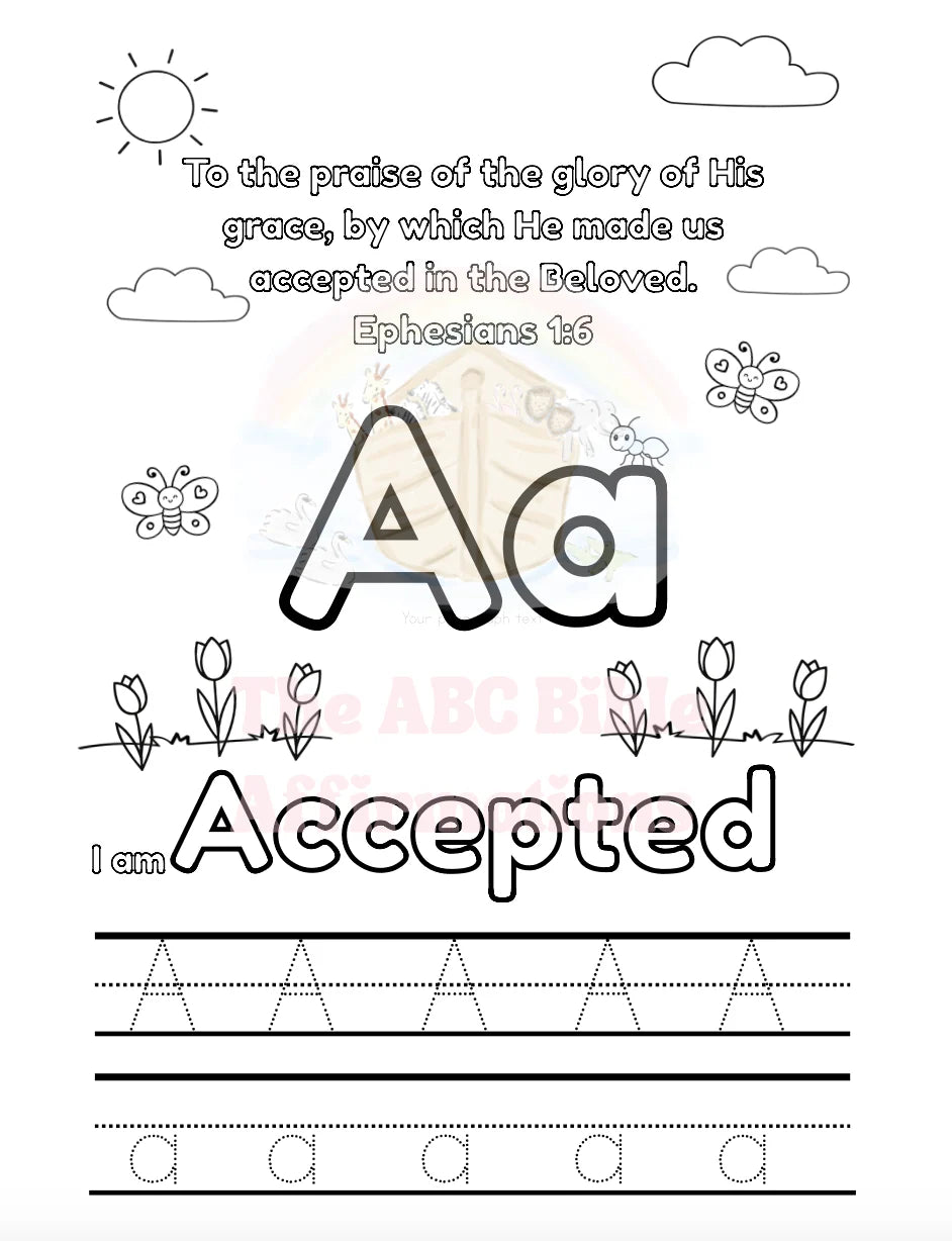 THE ABC BIBLE AFFIRMATIONS- BLUE