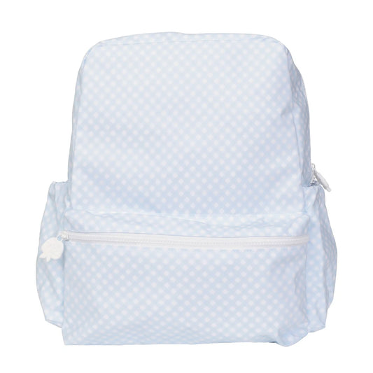 THE LARGE BACKPACK IN BLUE GINGHAM